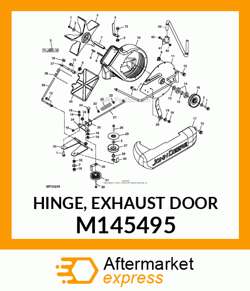 HINGE, EXHAUST DOOR M145495