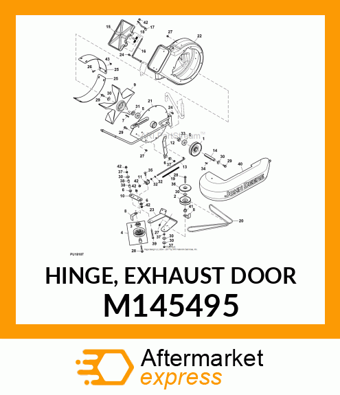 HINGE, EXHAUST DOOR M145495