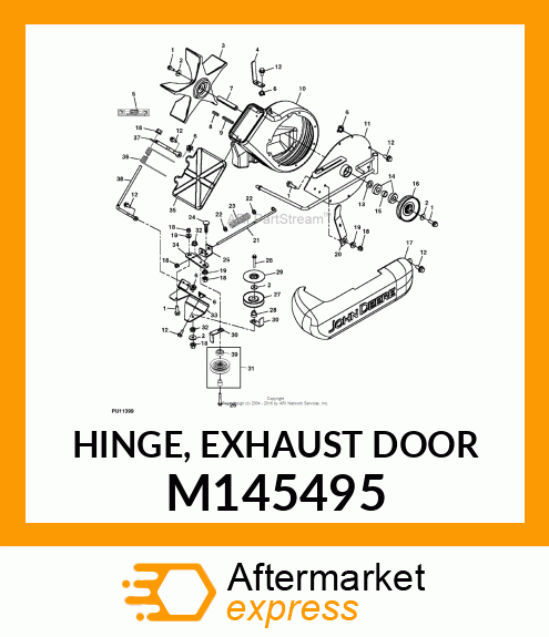 HINGE, EXHAUST DOOR M145495