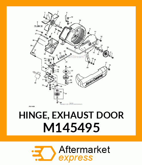 HINGE, EXHAUST DOOR M145495