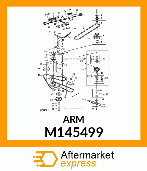 ARM, SECONDARY SPRING M145499