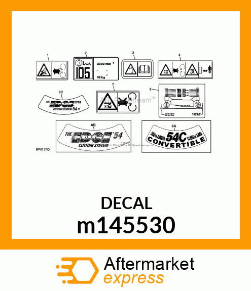 DECAL, 54 EDGE EXTRA m145530