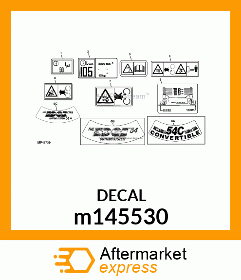 DECAL, 54 EDGE EXTRA m145530