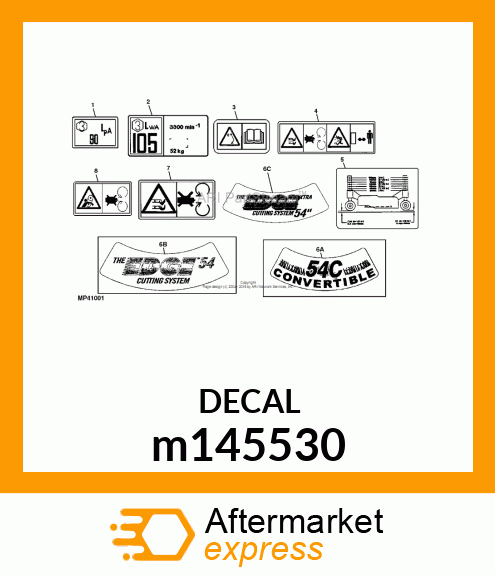 DECAL, 54 EDGE EXTRA m145530