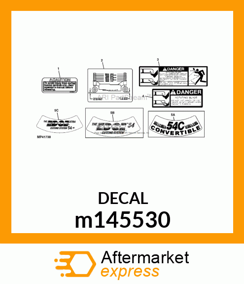 DECAL, 54 EDGE EXTRA m145530