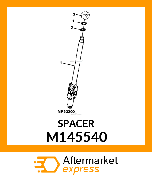 BUSHING, STEERING SHAFT M145540