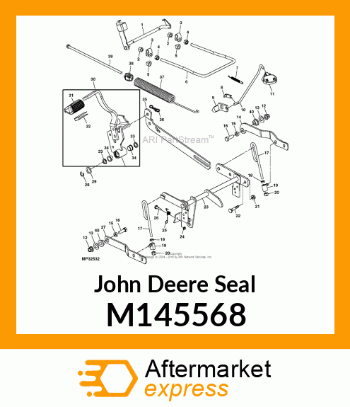 SEAL, FELT ADHESIVE BACKED M145568