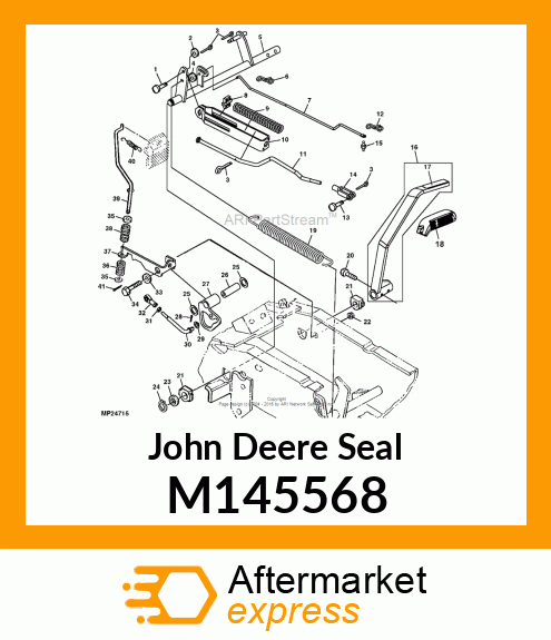 SEAL, FELT ADHESIVE BACKED M145568