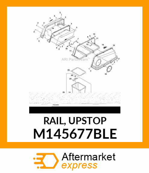 RAIL, UPSTOP M145677BLE