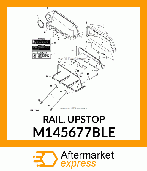 RAIL, UPSTOP M145677BLE