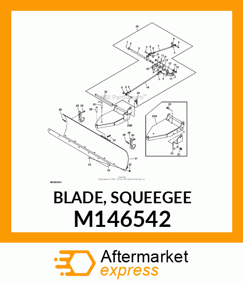 BLADE, SQUEEGEE M146542