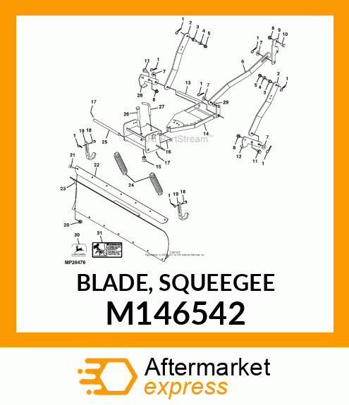 BLADE, SQUEEGEE M146542