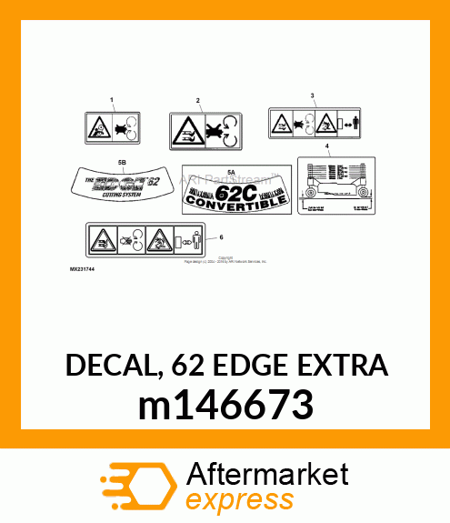 DECAL, 62 EDGE EXTRA m146673