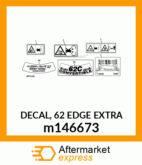 DECAL, 62 EDGE EXTRA m146673