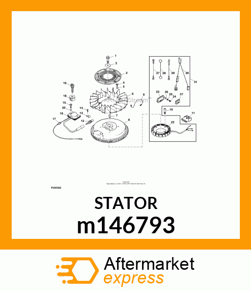 STATOR 15AMP m146793