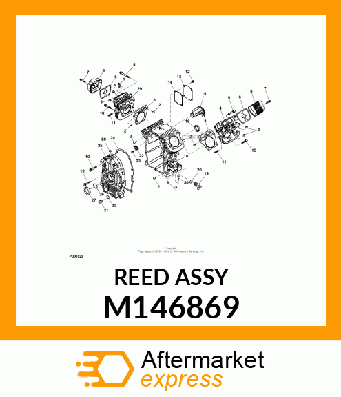 VALVE, REED ASSEMBLY M146869