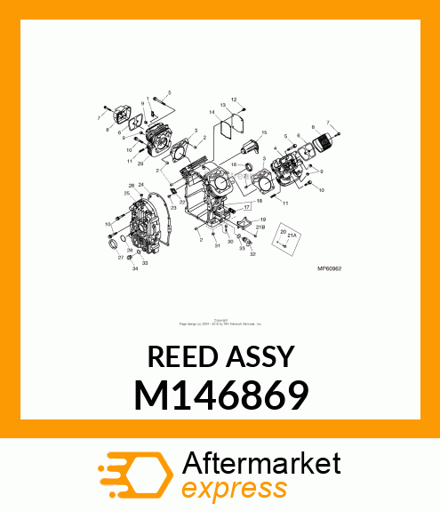 VALVE, REED ASSEMBLY M146869