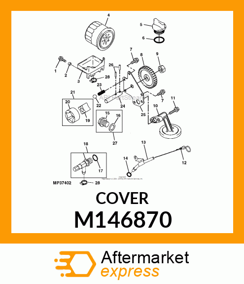 RECEIVER, OIL M146870