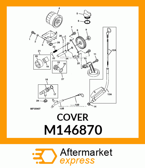 RECEIVER, OIL M146870