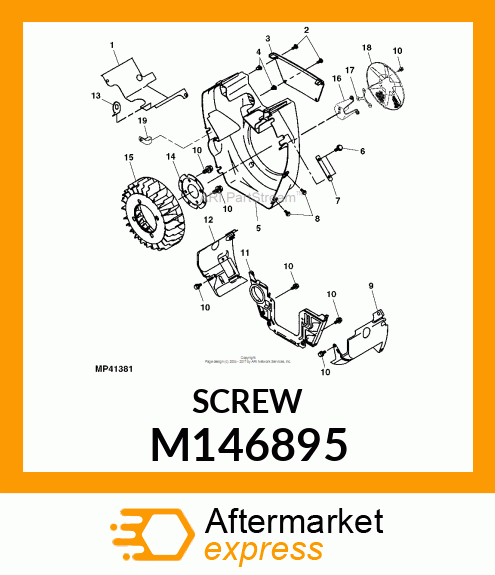 SCREW, ROUND HEAD, 4.8 X 19 M146895