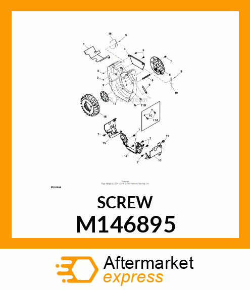 SCREW, ROUND HEAD, 4.8 X 19 M146895