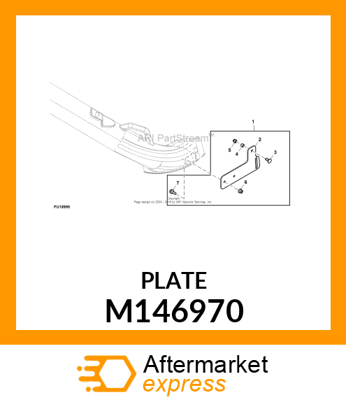 PLATE, 42 BAGGER CHUTE M146970