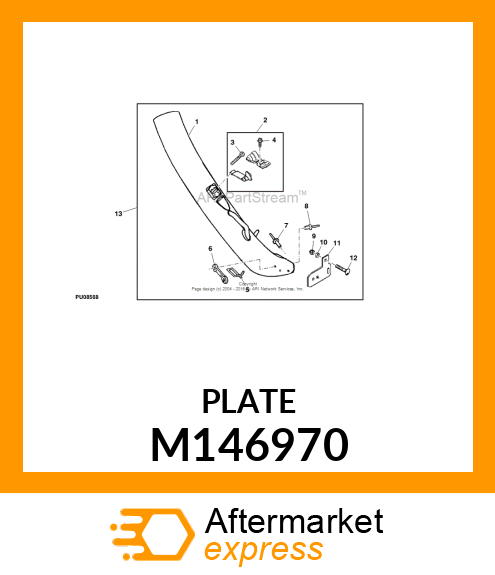 PLATE, 42 BAGGER CHUTE M146970