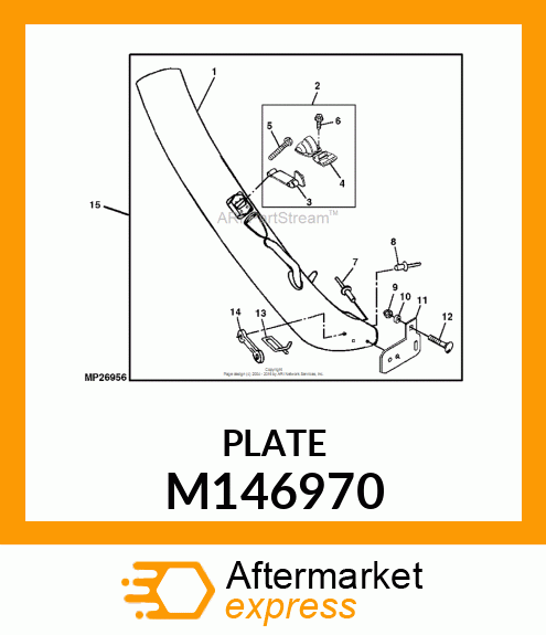 PLATE, 42 BAGGER CHUTE M146970