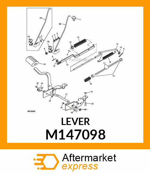 LATCH, PARK BRAKE M147098