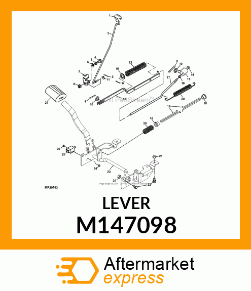 LATCH, PARK BRAKE M147098