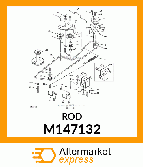 GUIDE, BELT (HYDRO) M147132