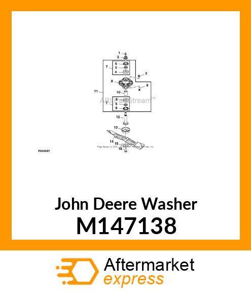 WASHER, BLADE M147138