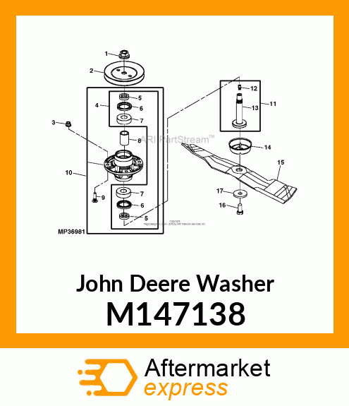 WASHER, BLADE M147138