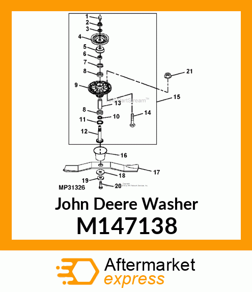 WASHER, BLADE M147138