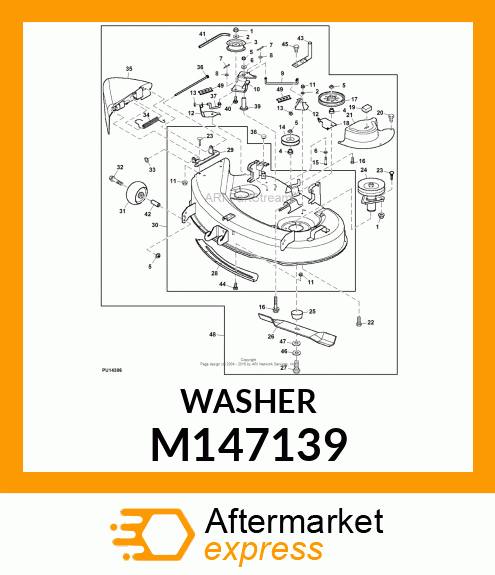 WASHER, BLADE (HEAT TREAT amp; COAT) M147139