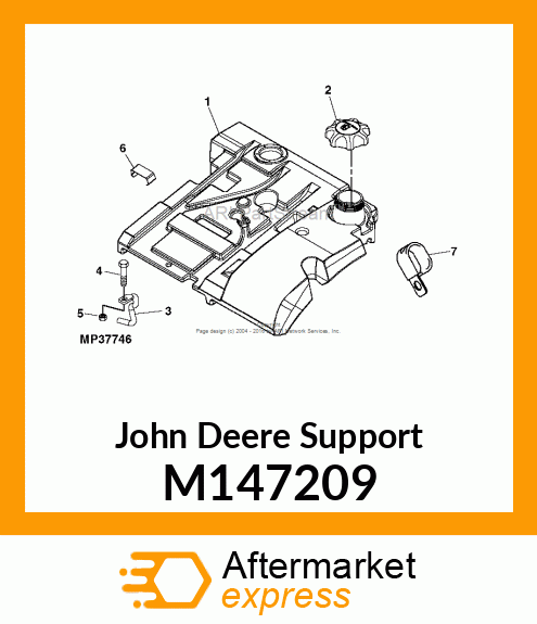 SUPPORT, FUEL TANK M147209