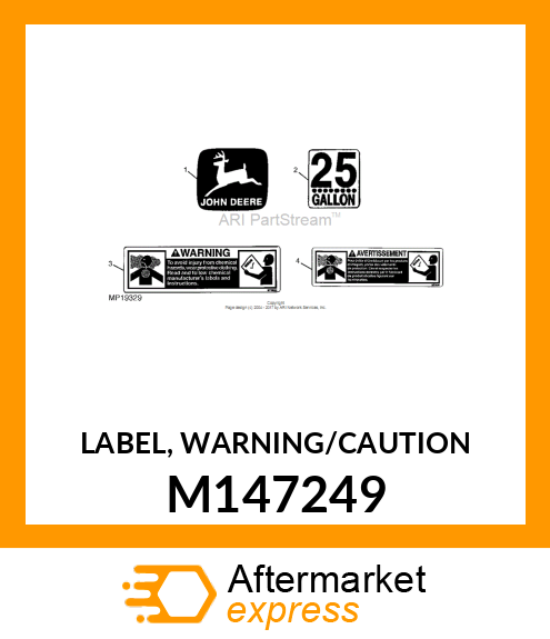 LABEL, WARNING/CAUTION M147249