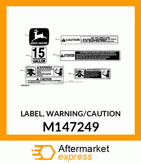 LABEL, WARNING/CAUTION M147249