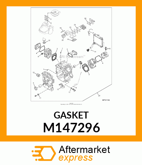 GASKET, BREATHER M147296