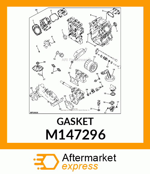 GASKET, BREATHER M147296