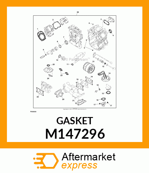 GASKET, BREATHER M147296