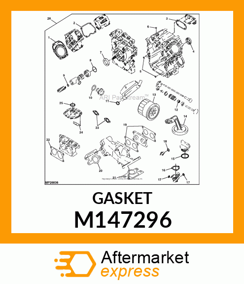 GASKET, BREATHER M147296