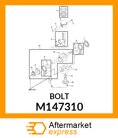 BOLT, 7 X 35.2 M147310