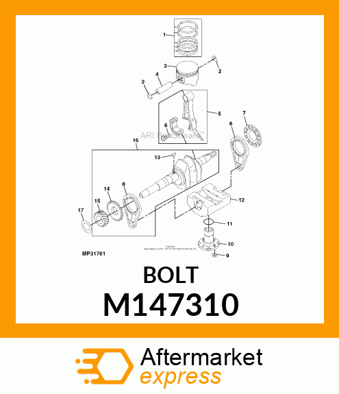 BOLT, 7 X 35.2 M147310