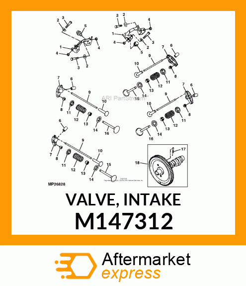 VALVE, INTAKE M147312