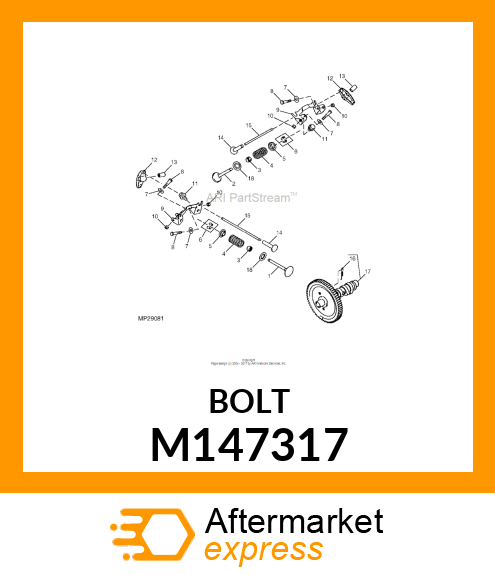 BOLT, M6 M147317