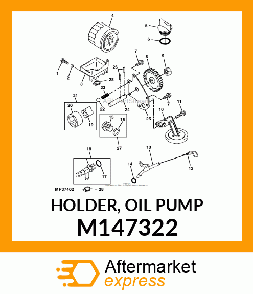 HOLDER, OIL PUMP M147322