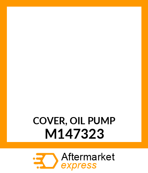 COVER, OIL PUMP M147323