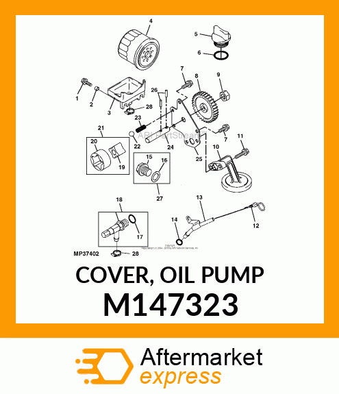 COVER, OIL PUMP M147323