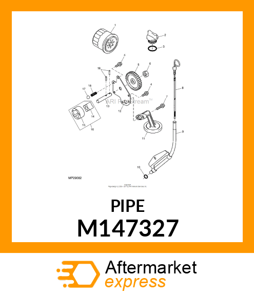 PIPE, OIL GAUGE M147327